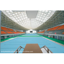 Large Span Steel Space Frame /Steel Truss Used for Swimming Pool Roofing Covering